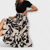 Luna ™ ｜ Sommarklänning med blommönster och rund halsringning