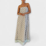 Hasel ™ ｜Unika geometriska maxiklänningar med stång axlar