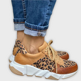 Crissa | Bekväma leopardmönstrade sneakers