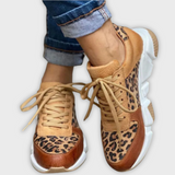 Crissa | Bekväma leopardmönstrade sneakers