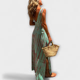 Ella ™ ｜Eleanor Tie-Dye Utsvängd Stretchklänning