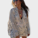 Liv ™ ｜Satinset med droppar och shorts