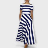 Janell -™ ｜randig Maxiklänning