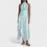 Everly ™ ｜ Sada med hängslen och asymmetrisk midiklänning