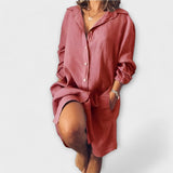 Krista™ ｜Bekväm linneblus för vardagsbruk