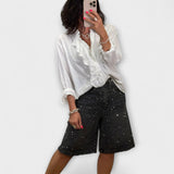 Amaris™ Bermudashorts med strass