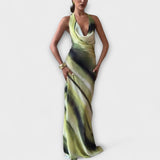 Eliána ™ ｜Klassiska Tie-Dye Gradient Maxi Klänning