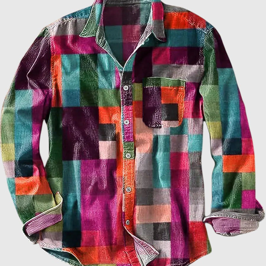 JOEL | Skjorta med lång ärm och tryck