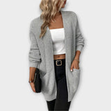 Nancy ™ ｜bekväm stickad cardigan med fickor 