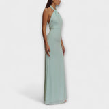 Lagune ™ ｜Slinky Halter Maxi Klänning