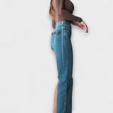 Astra™ ｜ Trendiga asymmetriska denimshorts med en axelrem