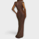 Thea ™ ｜Maxiklänning med djup V-urringning