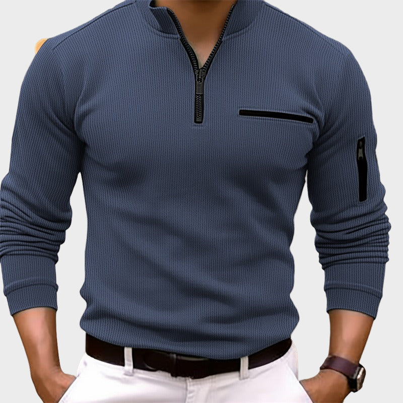 Gusteous | Skjorta med lång ärm och dragkedja