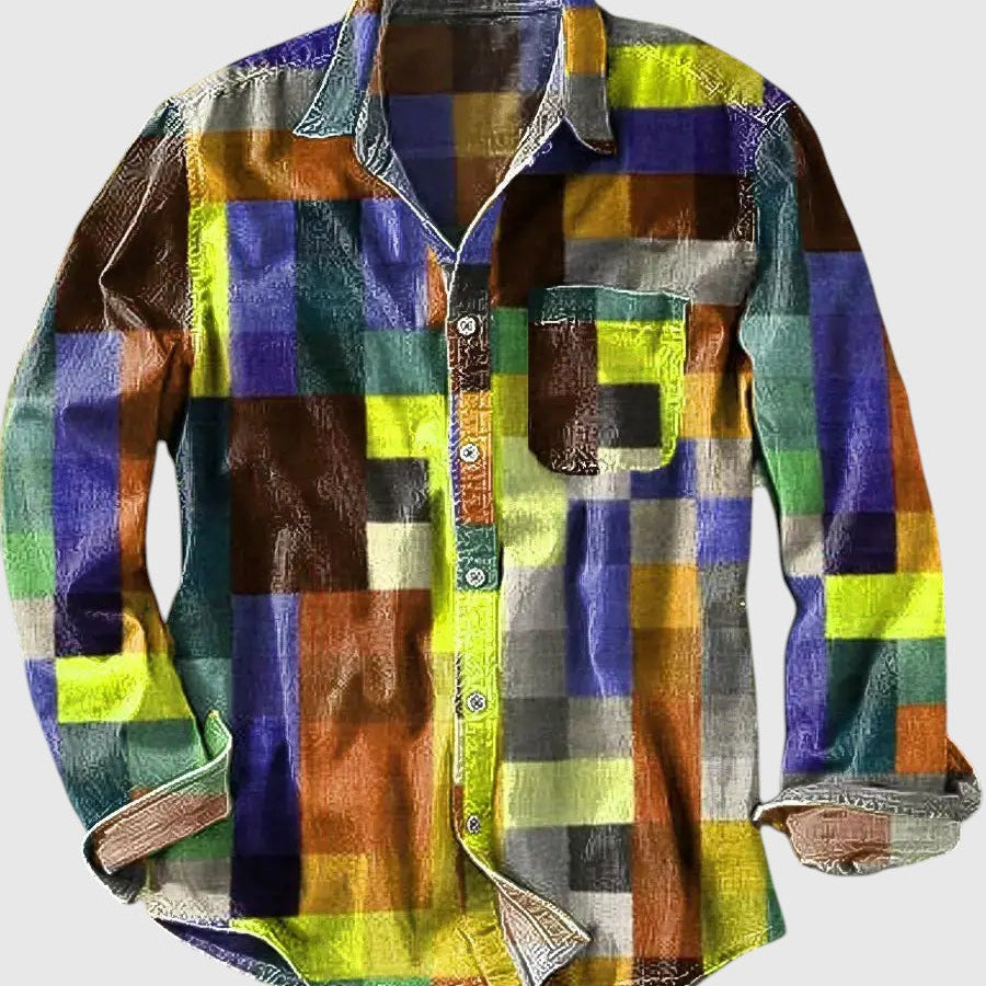 JOEL | Skjorta med lång ärm och tryck