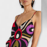 Daphne ™ ｜ Maxi klänning med marmor mönster