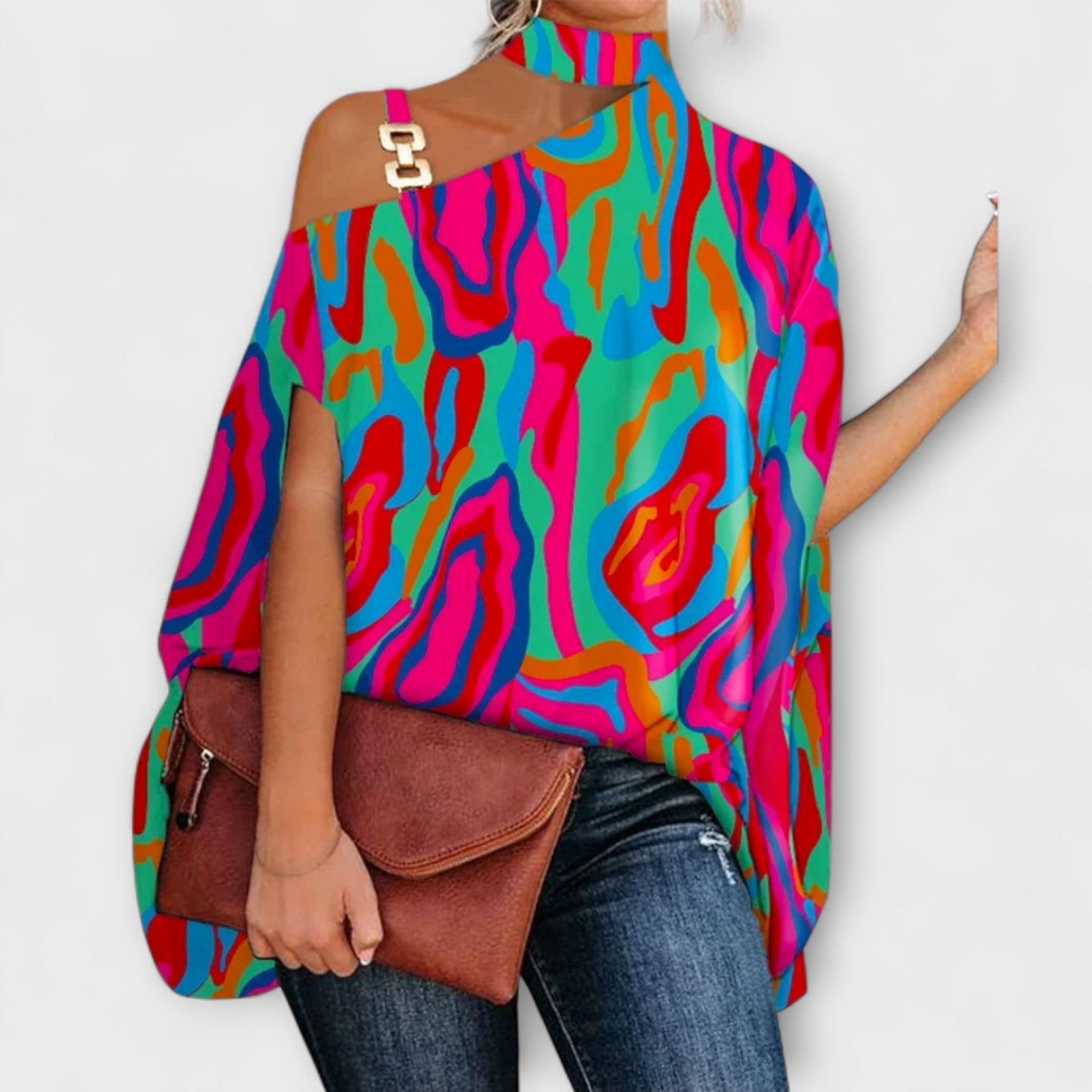 Darina ™ ｜Blus utan axelband för damer