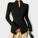 Michiko™ ｜ Elegant tröja i bomullstrik