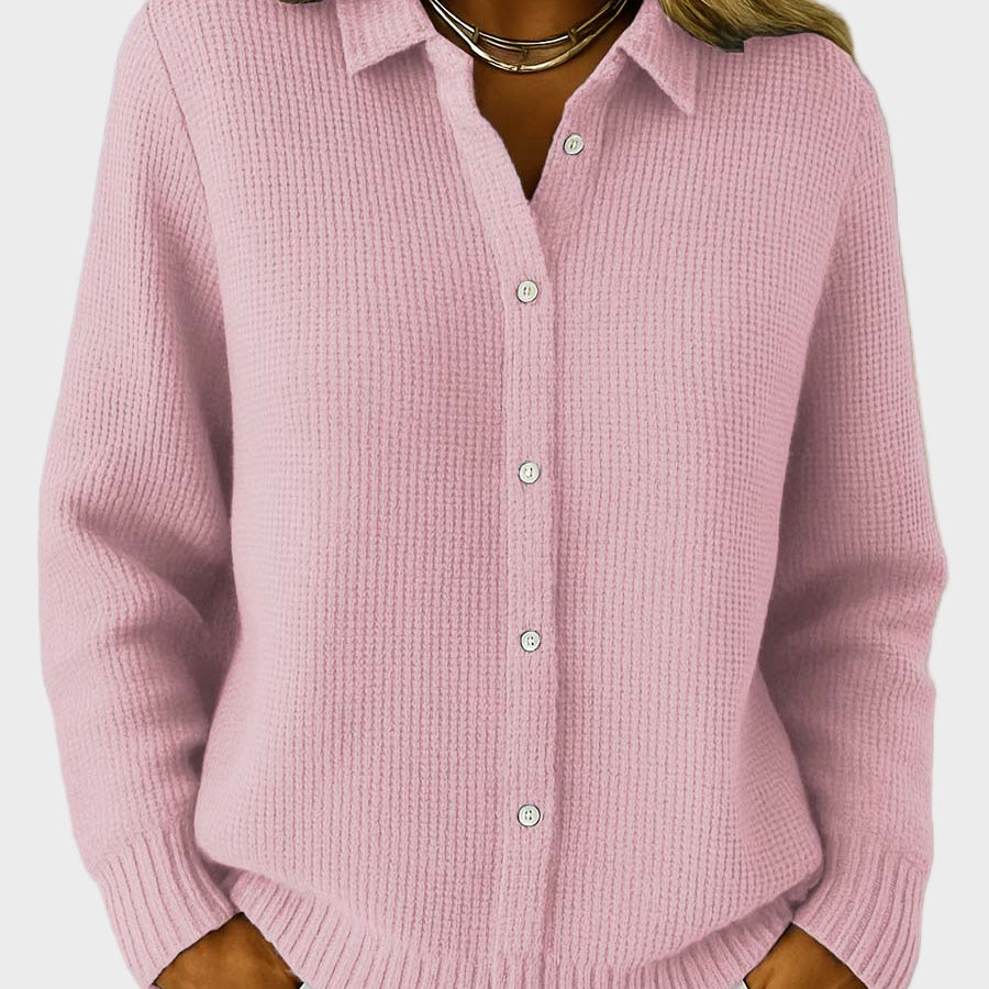 Maeve | Klassisk Stickad Knappar Cardigan