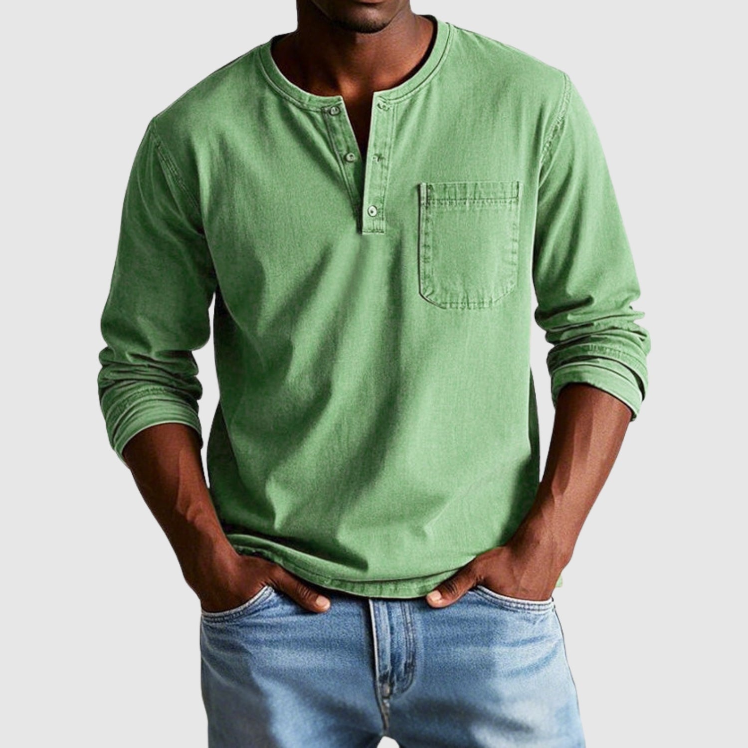 Libuše - Vintage skjorta med långa ärmar