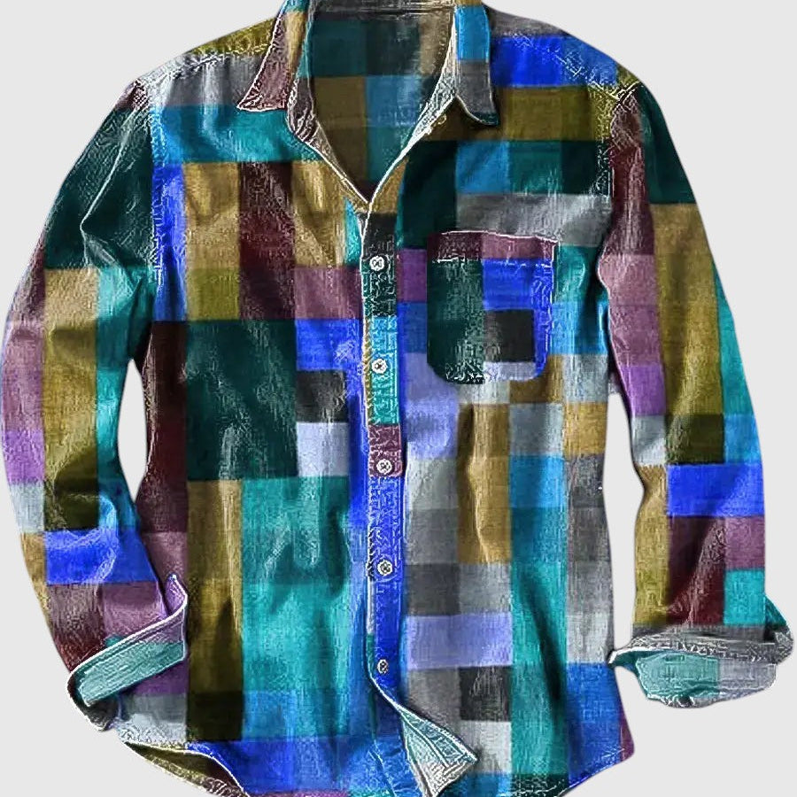 JOEL | Skjorta med lång ärm och tryck