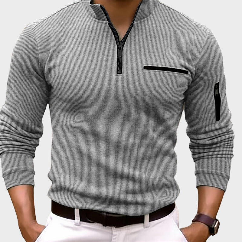 Gusteous | Skjorta med lång ärm och dragkedja