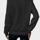 Alena™| Damstickad tröja med dragkedja