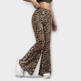 Alžbeta™ ｜Leopard Bootcut Byxor