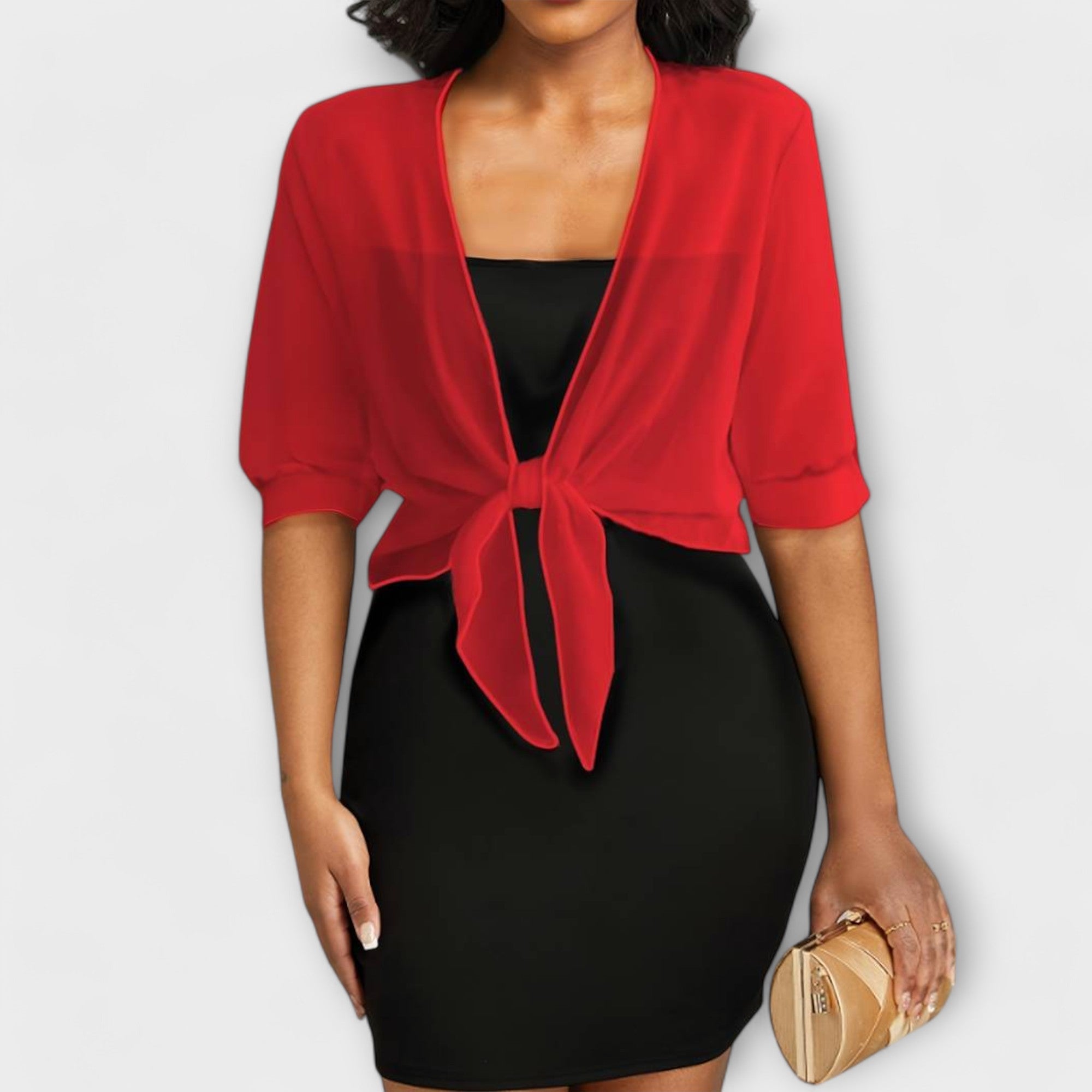 Olivia™ ｜ Blus med öppen framsida