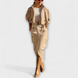 Lyra™ ｜ Elegant jacka med midikjol och fickor