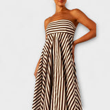 Gita ™ ｜Nocturnal Charm Rüsch Maxi Klänning