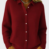 Maeve | Klassisk Stickad Knappar Cardigan