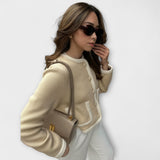 Martina™ ｜Klassisk stickad jacka med dekorativa fickor