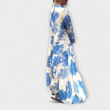 Nerina ™ ｜ Elegant Blommig Maxi Klänning