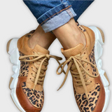 Crissa | Bekväma leopardmönstrade sneakers