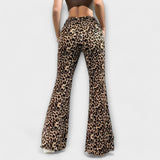 Alžbeta™ ｜Leopard Bootcut Byxor