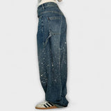 Fable™ | Shine Denim Jeans i Balloon Carpenter-stil