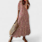 Anna ™ ｜ Dam bohem sommar klänning med lös silhuett