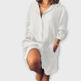 Krista™ ｜Bekväm linneblus för vardagsbruk