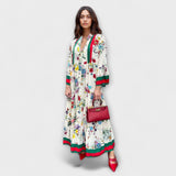 Oriana ™ ｜ Maxi klänning med blommönster