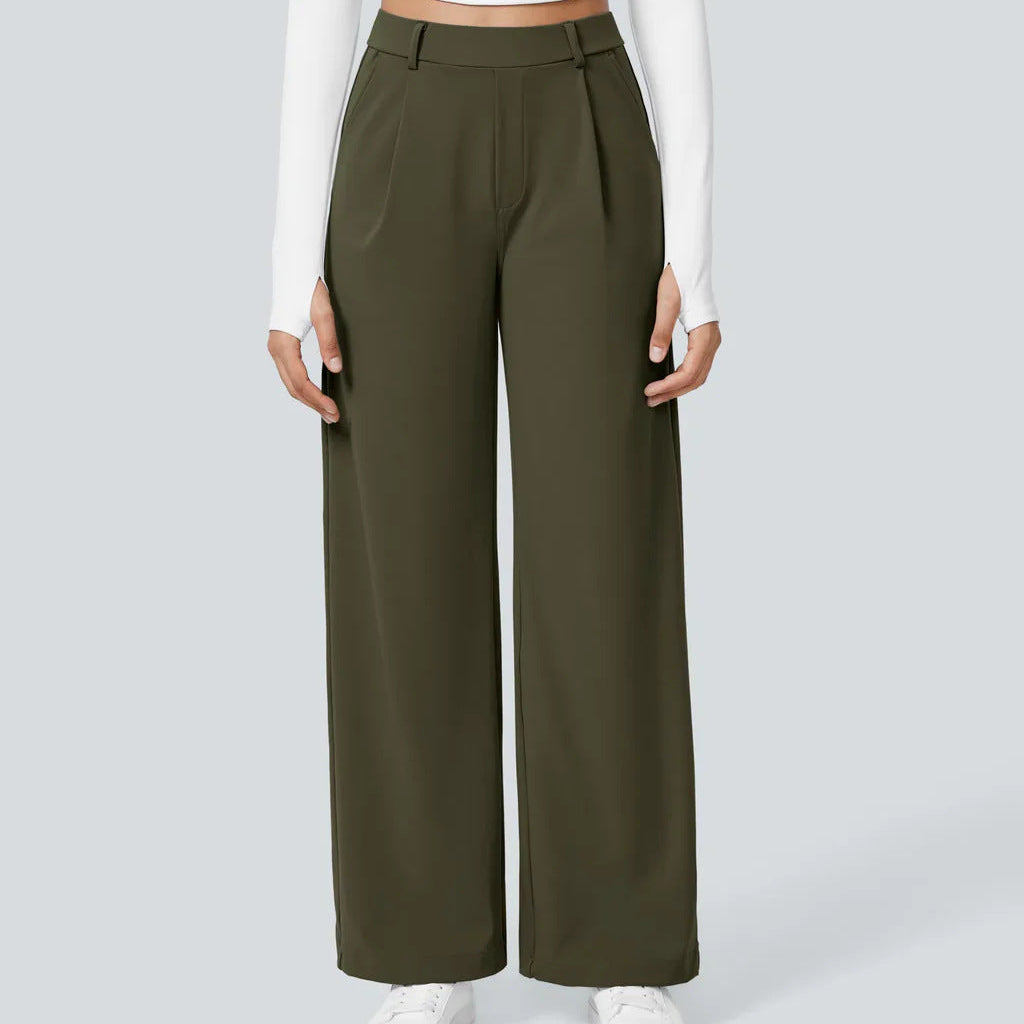 Elara | Eleganta vida byxor med hög midja