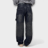 Fable™ | Shine Denim Jeans i Balloon Carpenter-stil