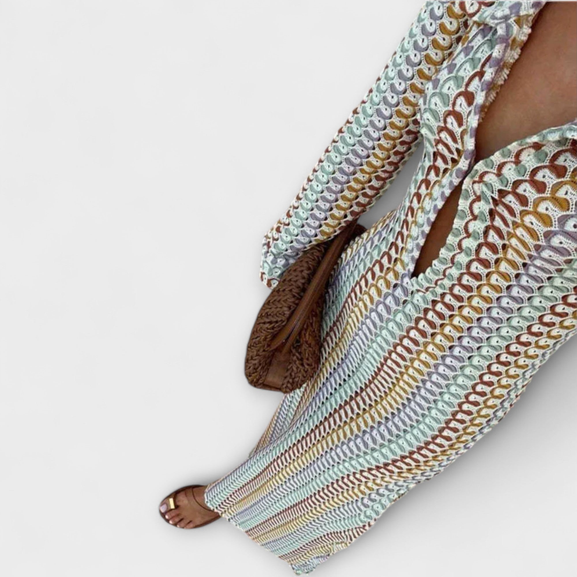 Elina ™ ｜ Maxiklänning med V-ringning och semesterkänsla 