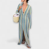 Elina ™ ｜ Maxiklänning med V-ringning och semesterkänsla 