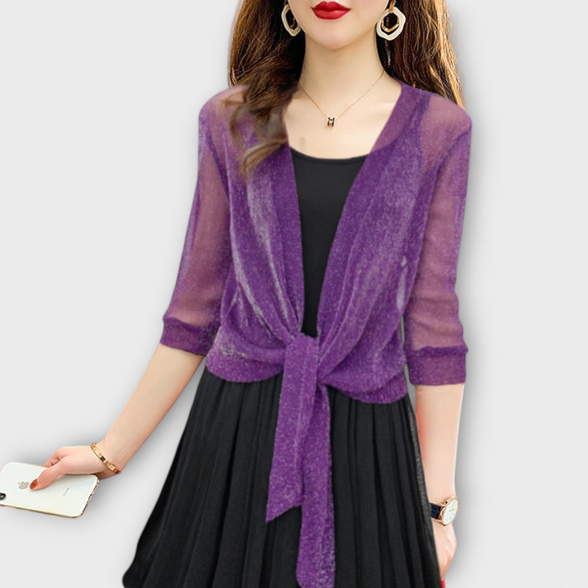 Olivia™ ｜ Blus med öppen framsida