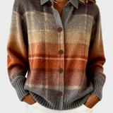 Fleur – Rutig blus i varma höstfärger