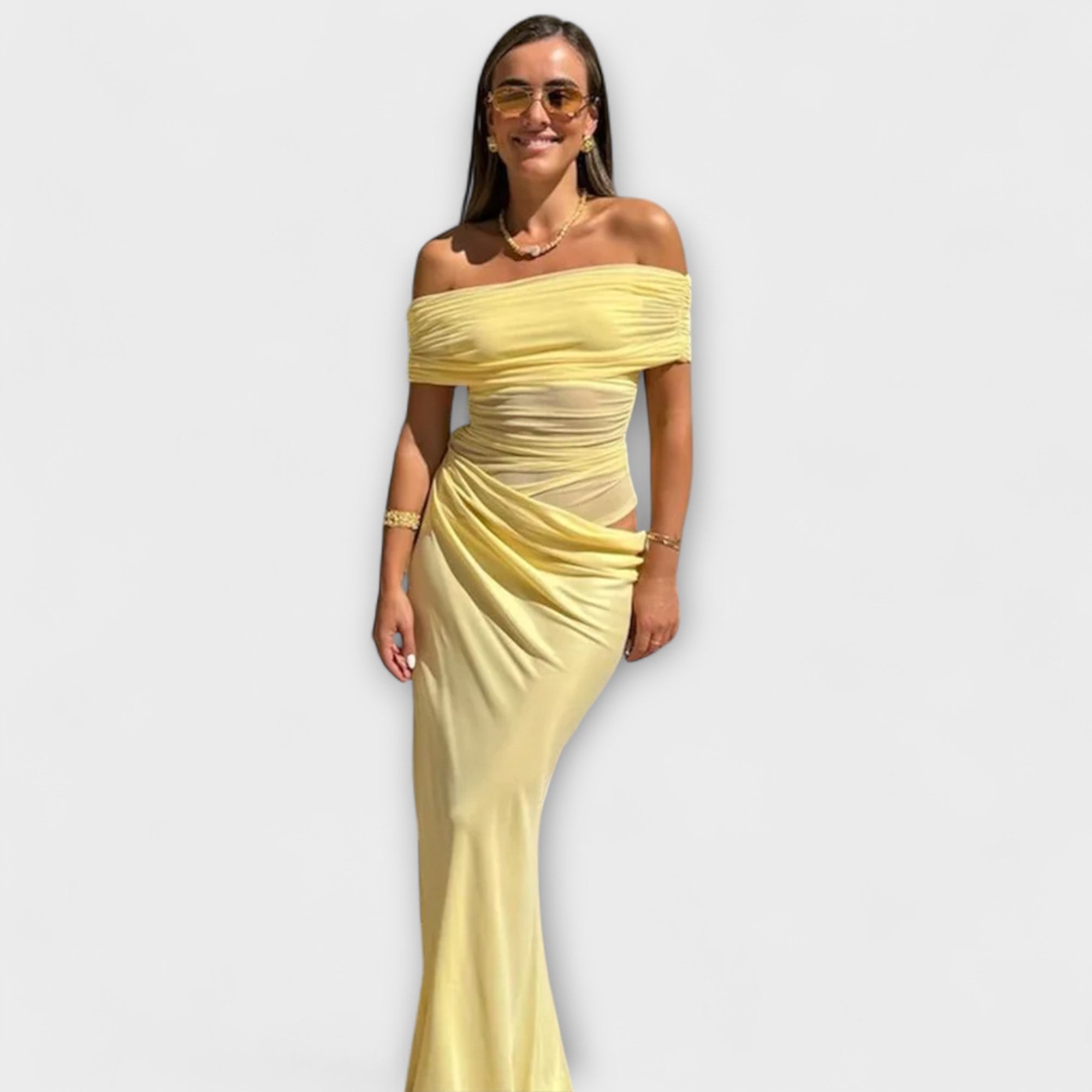 Puss - Rutig Oregelbundet Klänning 