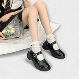 Perla™ ｜- Lyxiga pärl-Mary Jane läderskor