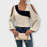 Scarlett ™ ｜Blus med fyrkantig halsringning