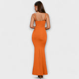 Callie ™ ｜Eleganta Klänning med Ryggen Bar