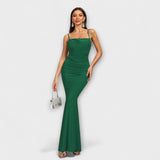 Callie ™ ｜Eleganta Klänning med Ryggen Bar